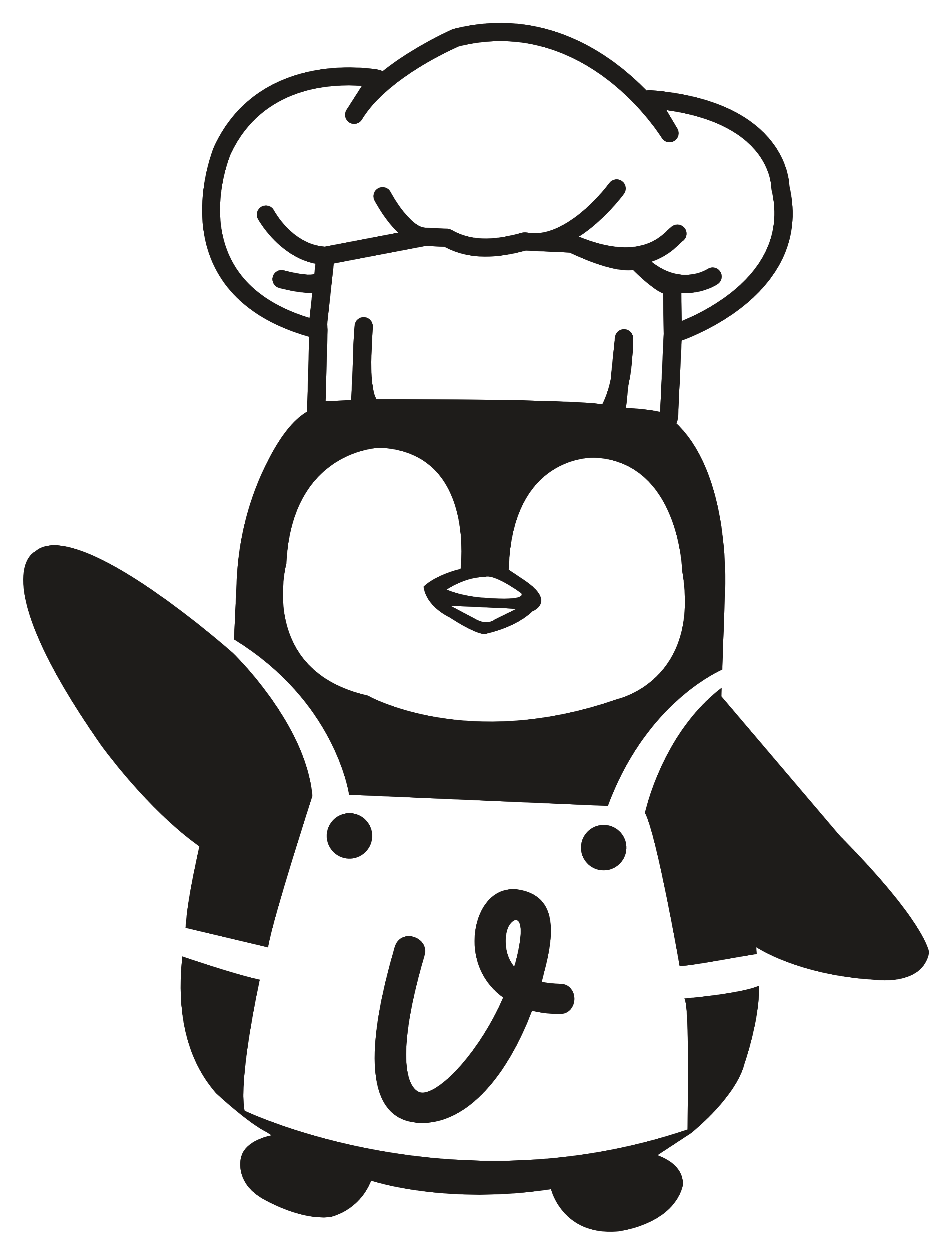Pingüino de Vakale saludando