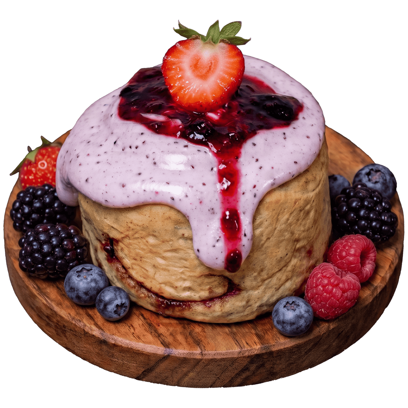 Rol Silvestre, relleno de frutos rojos